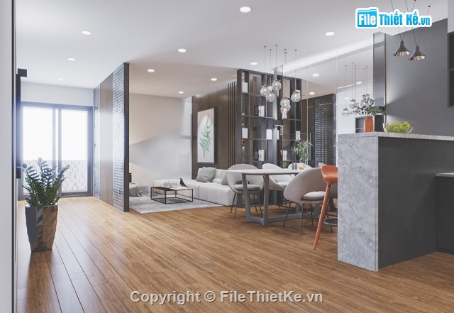 sketchup nội thất căn hộ,căn hộ chung cư,nội thất chung cư,sketchup nội thất,File sketchup căn hộ chung cư